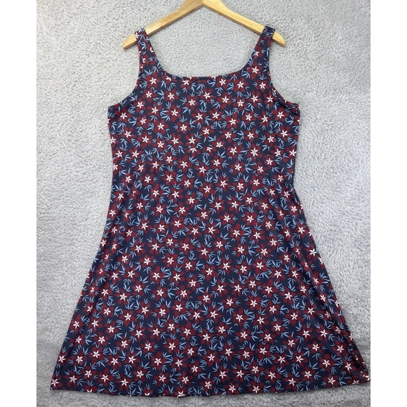 Columbia PFG Women's XXL Freezer III Dress Blue Floral UPF 50 Hiking Outdoor - Picture 6 of 12